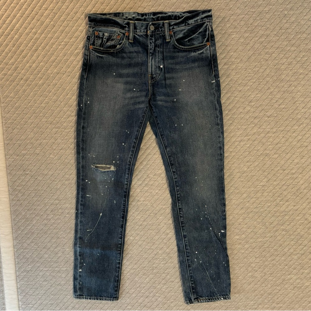 Levi’s 511 Jeans 32x32 cool painted hip rock and roll drippy